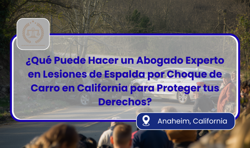 abogado para lesión de espalda por choque de carro
