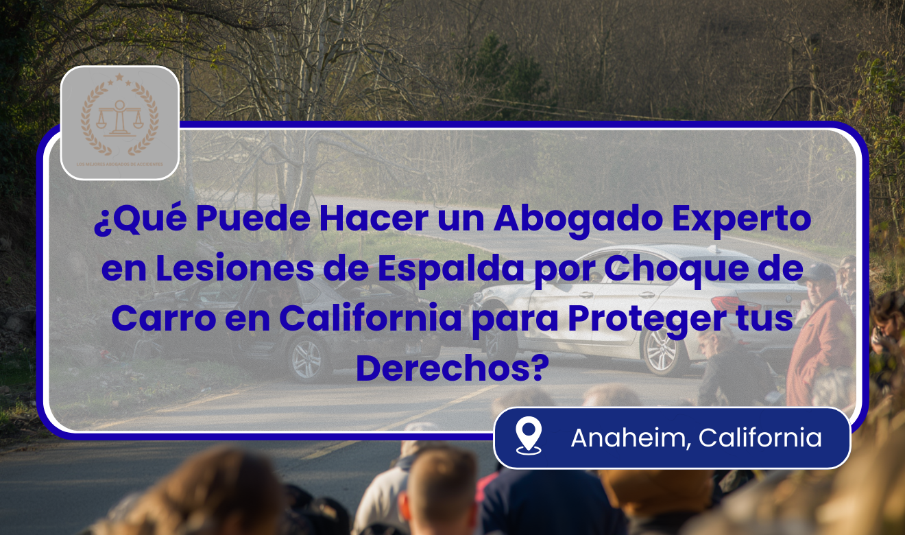 abogado para lesión de espalda por choque de carro