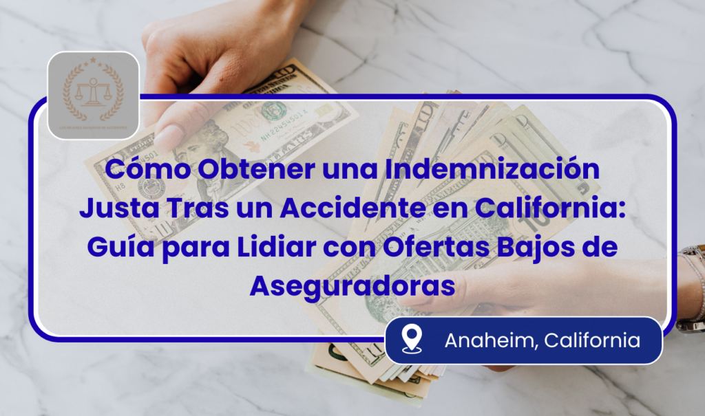 la aseguranza me ofrece poco dinero por mi accidente