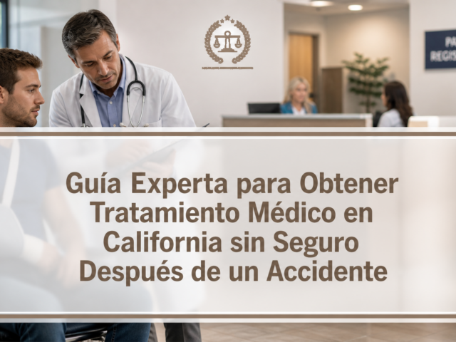 Guía Experta para Obtener Tratamiento Médico en California sin Seguro Después de un Accidente